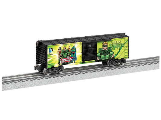 Lionel 6-82947 - Justice League Boxcar "Wonder Woman / Green Arrow" (2-Car) - MrMuffin'sTrains