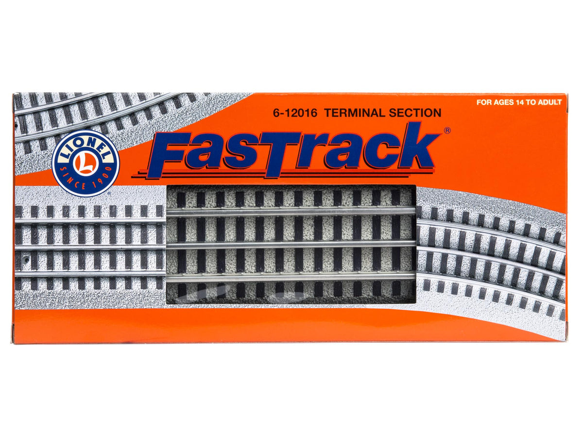 Lionel 6-12016 - FasTrack - 10" Straight Terminal Section - MrMuffin'sTrains