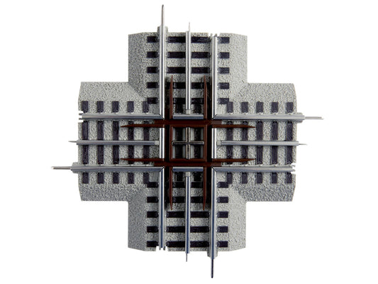 Lionel 6-12019 - FasTrack - 90-Degree Crossover Track - MrMuffin'sTrains
