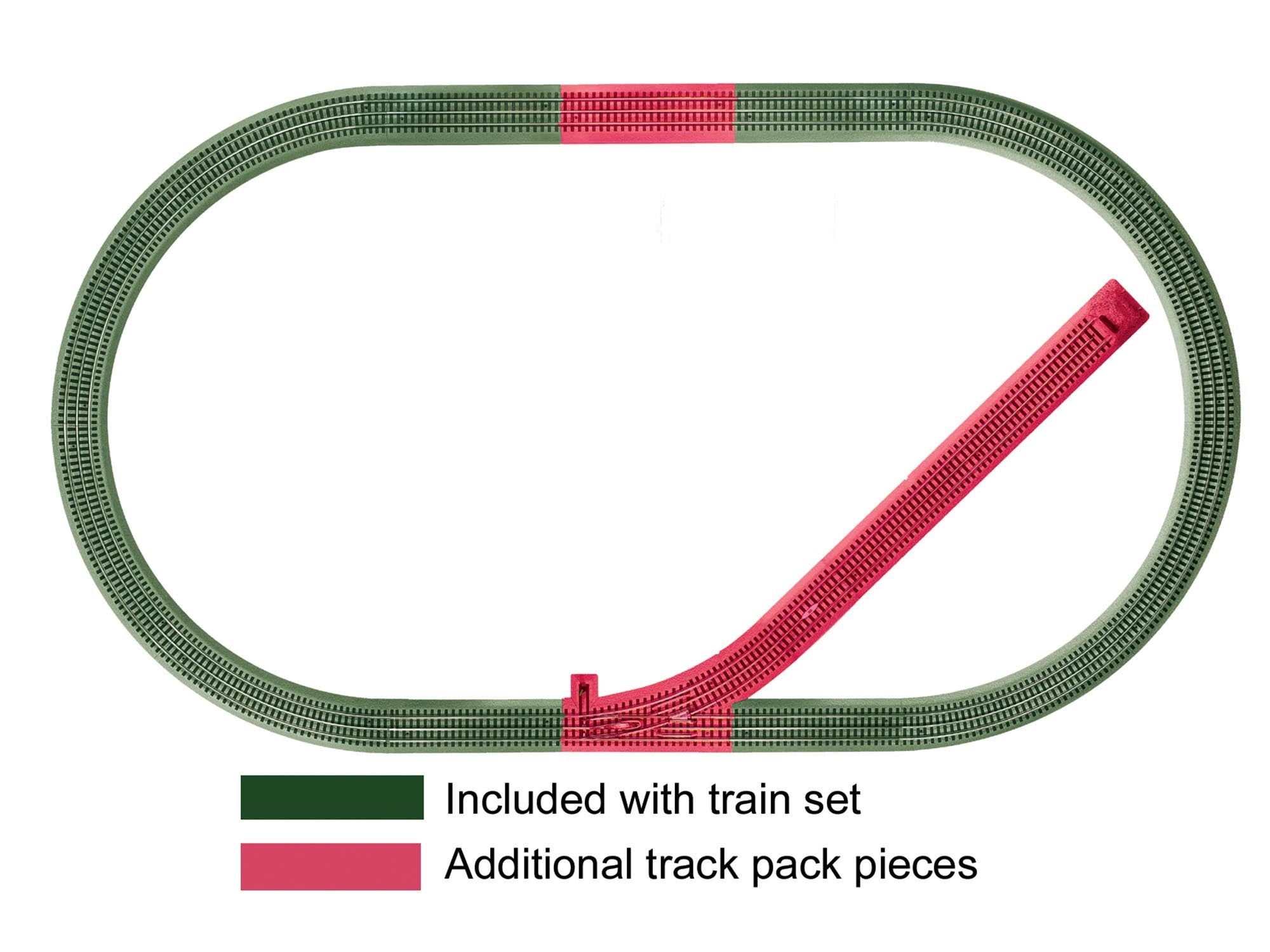Lionel 6-12044 - FasTrack - Siding Track Add-On Track Pack