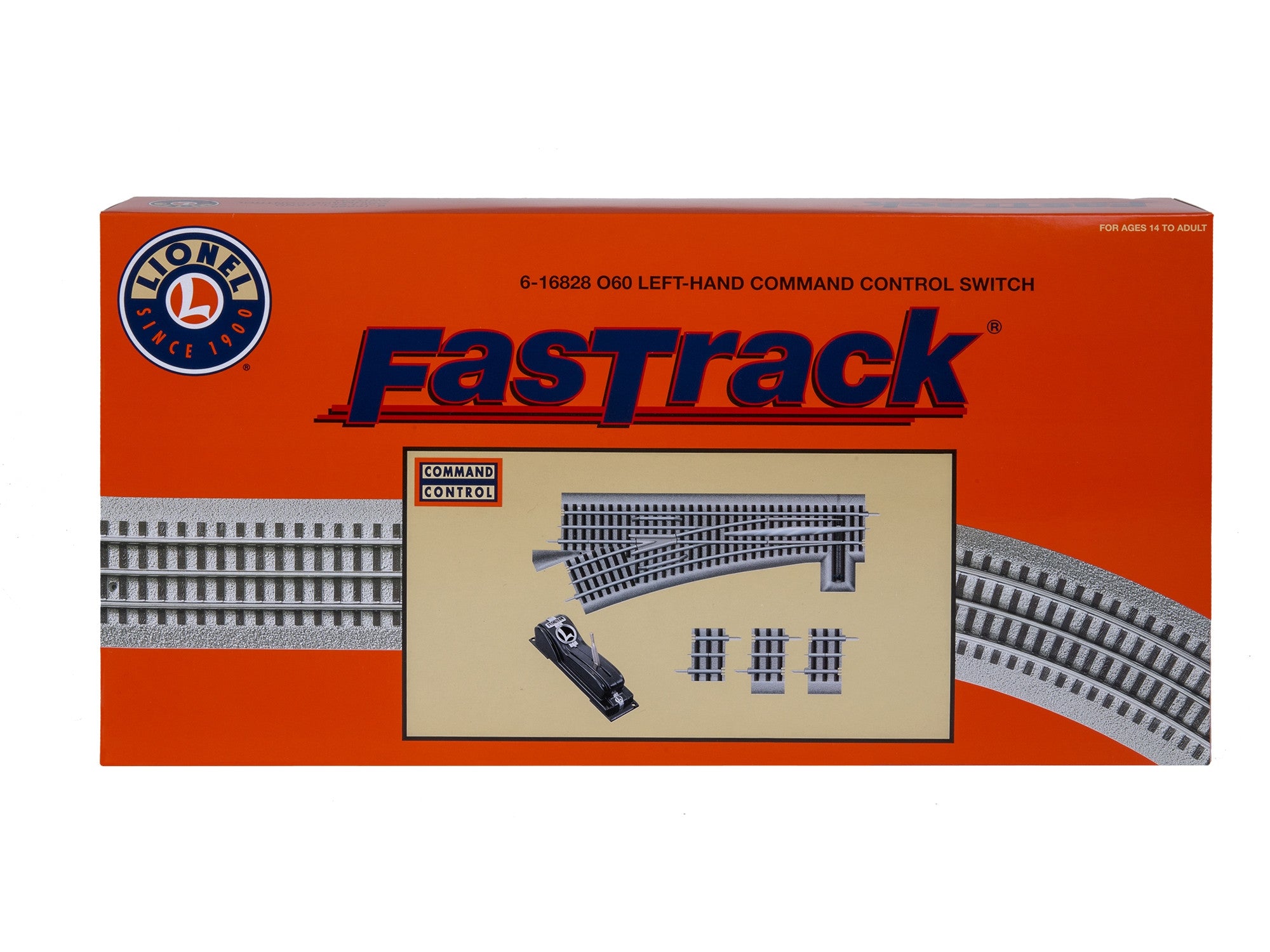 Lionel 6-16828 - FasTrack - O-60 Command Control Switch (Left)