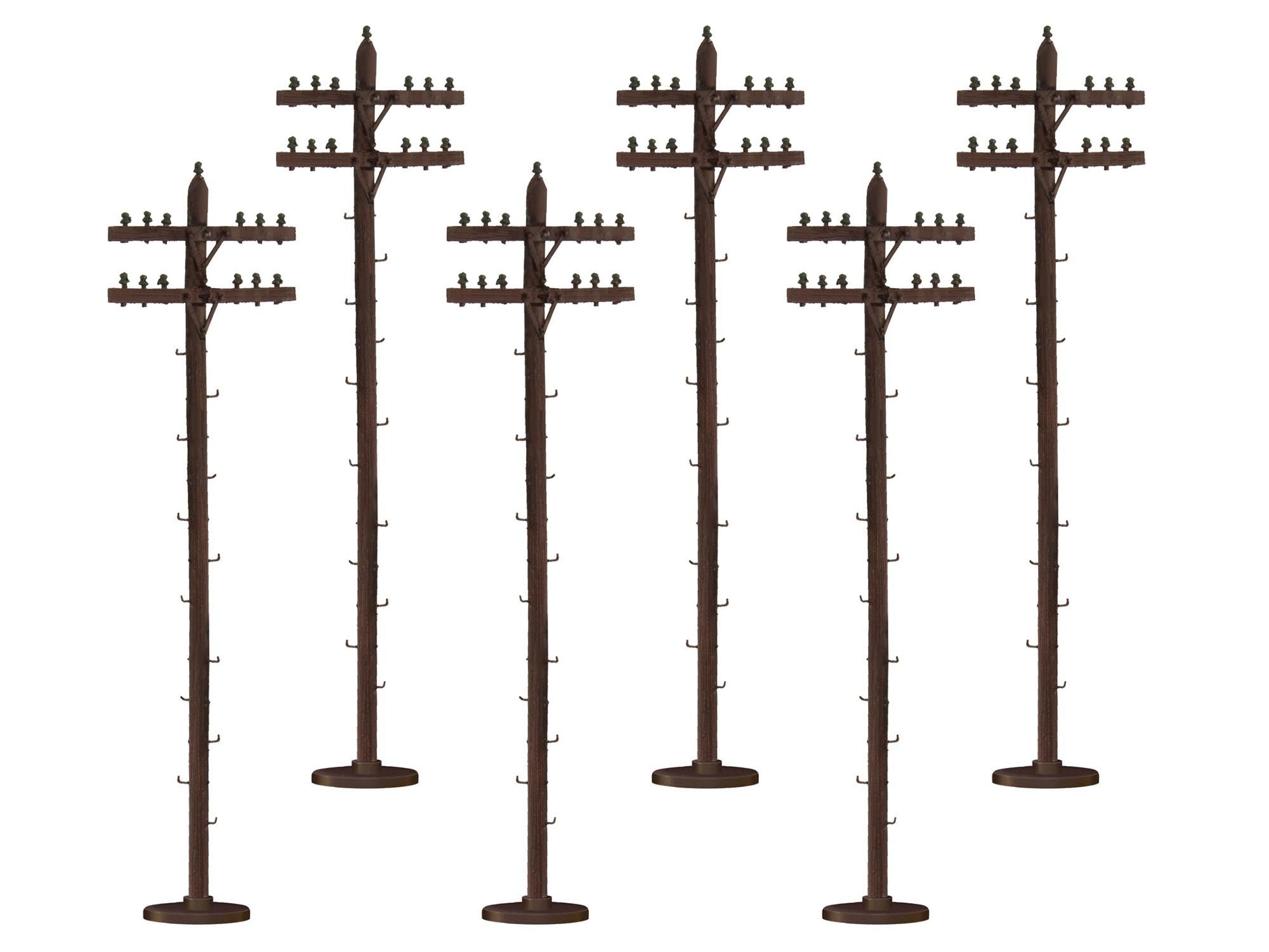 Lionel 6-37851 - Standard Telephone Poles (6-Pack)