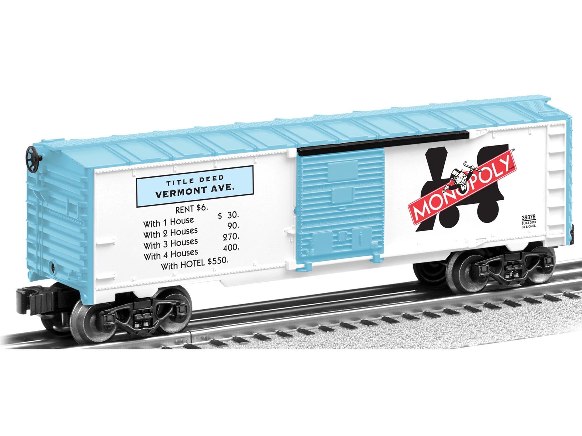 Lionel 6-39376 - Monopoly Boxcar "States & Vermont Aves" (2-Car)