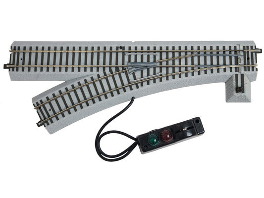 Lionel A/F 6-49885 - A/F Fastrack - R27 Command / Remote Switch Track (Left) - MrMuffin'sTrains