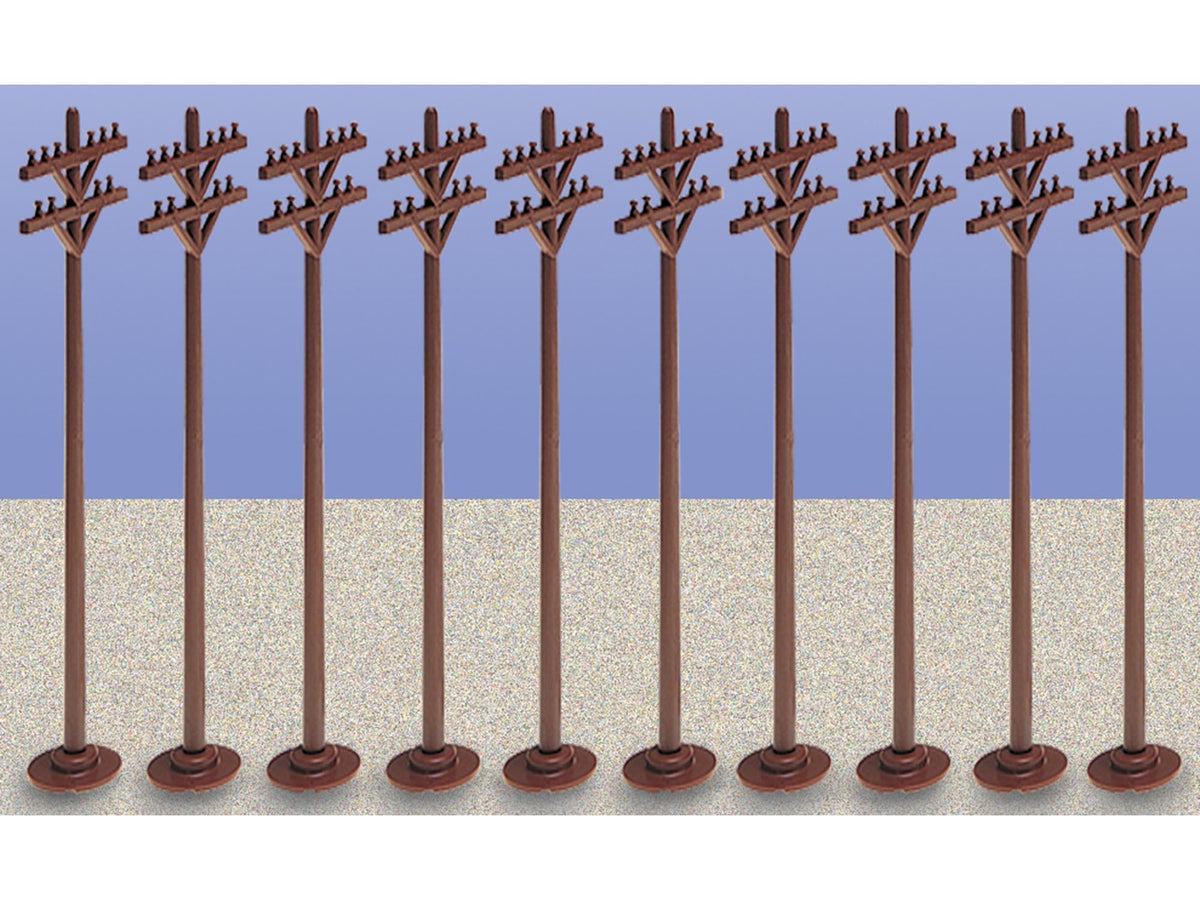 Lionel 6-62181 - Telephone Poles (10-Pack) - MrMuffin'sTrains
