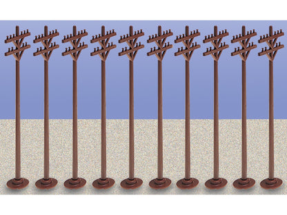 Lionel 6-62181 - Telephone Poles (10-Pack) - MrMuffin'sTrains