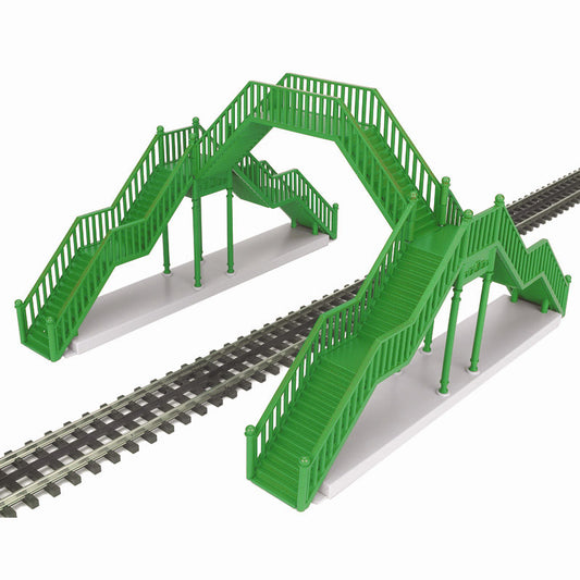 Atlas O 66917-2 - Single Track Pedestrian Crosswalk (Green) - MrMuffin'sTrains
