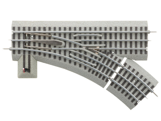 Lionel 6-81251 - FasTrack - O-31 Manual Switch Track (Right) - MrMuffin'sTrains