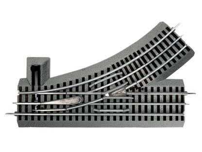 Lionel 6-81254 - FasTrack - O-31 Remote/Command Switch Track (Left) - MrMuffin'sTrains