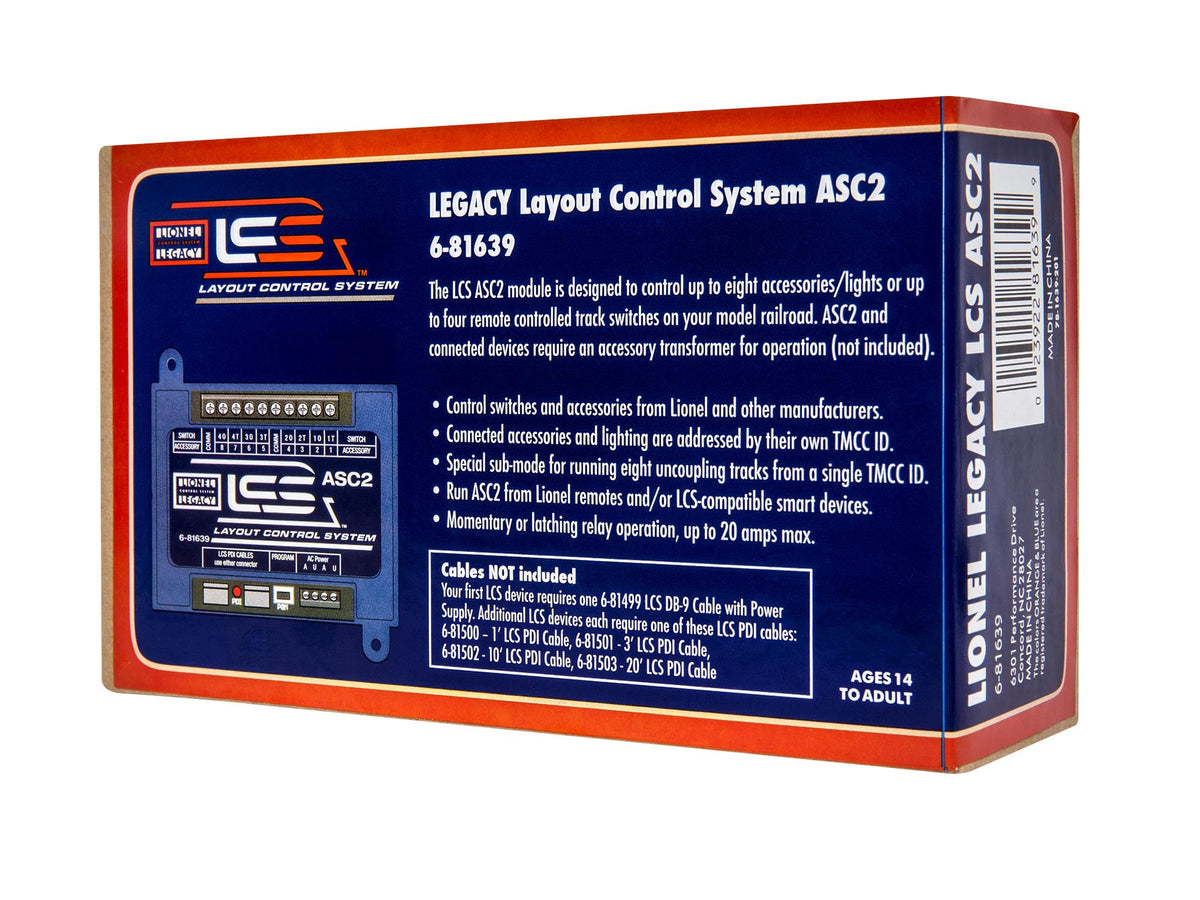 Lionel 6-81639 - LCS Accessory Switch Controller 2 (ASC2) - MrMuffin'sTrains