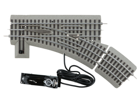 Lionel 6-81946 - FasTrack - O-36 Remote/Switch Track (Right) - MrMuffin'sTrains