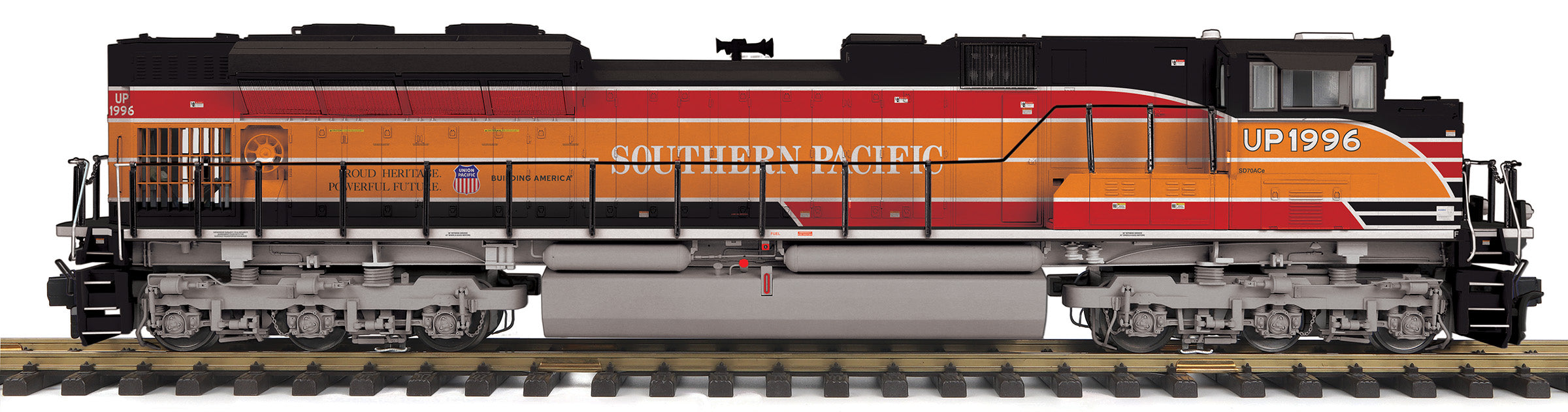 MTH G 70-2156-1 - SD70AH Diesel Engine "Southern Pacific (UP Heritage)" #1996 w/ PS3