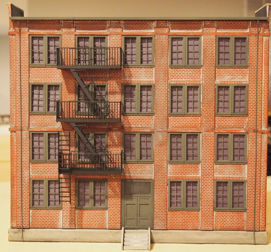 Korber Models #700 - O Scale - Background Apartment Building Kit - MrMuffin'sTrains