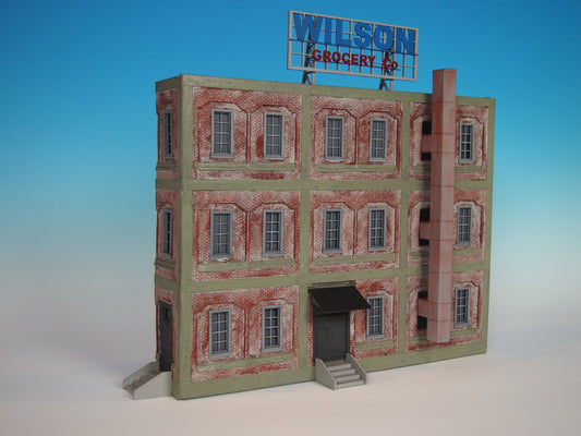 Korber Models #707 - O Scale - Background Grocery Building Kit - MrMuffin'sTrains