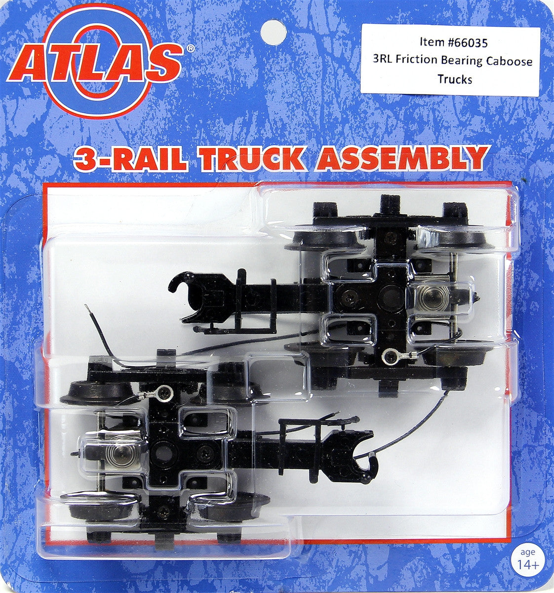 Atlas O 66035 - 3-Rail Friction Bearing Caboose Trucks