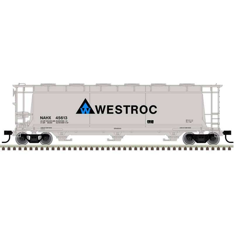 Atlas O 3001226 - 3 Bay Cylindrical Hopper "Westroc" 