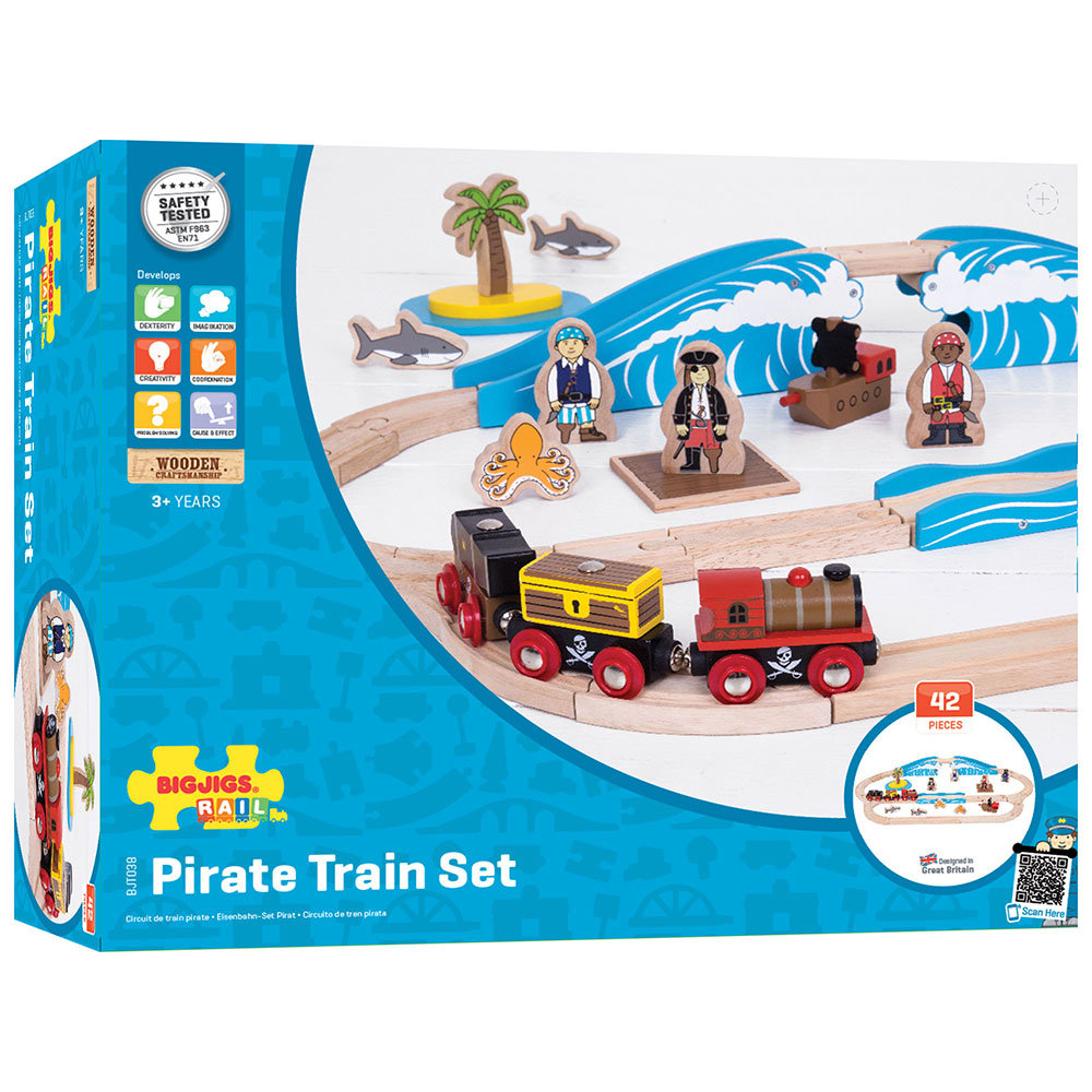 BigJigs BJT038 - Pirate Train Set