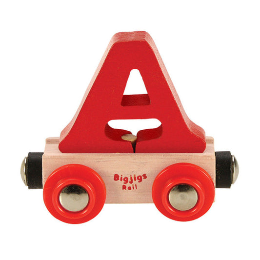 BigJigs BR101 - Rail Name Letter A (Colors Vary) - MrMuffin'sTrains