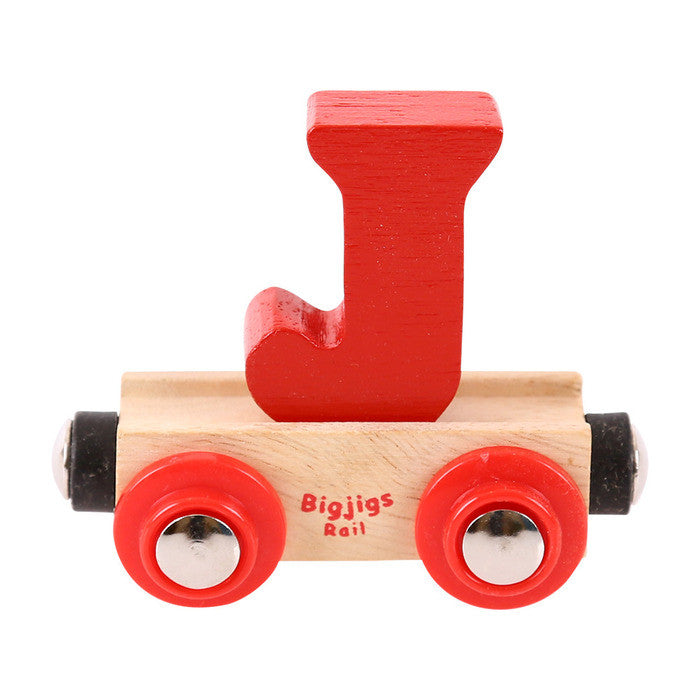 BigJigs BR110 - Rail Name Letter J (Colors Vary) - MrMuffin'sTrains