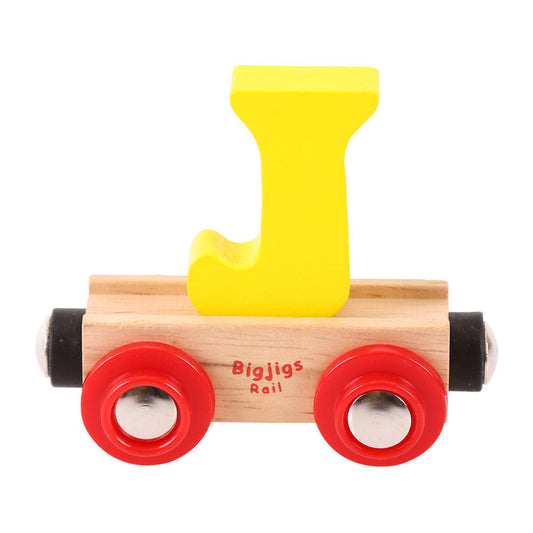 BigJigs BR110 - Rail Name Letter J (Colors Vary) - MrMuffin'sTrains