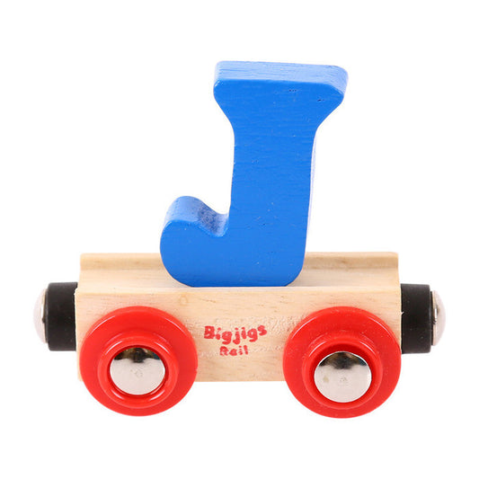 BigJigs BR110 - Rail Name Letter J (Colors Vary) - MrMuffin'sTrains