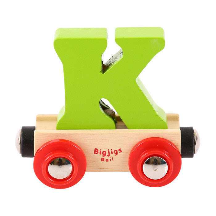 BigJigs BR111 - Rail Name Letter K (Colors Vary)