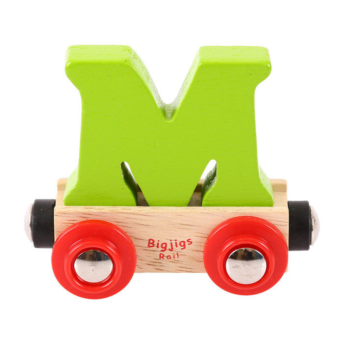 BigJigs BR113 - Rail Name Letter M (Colors Vary) - MrMuffin'sTrains