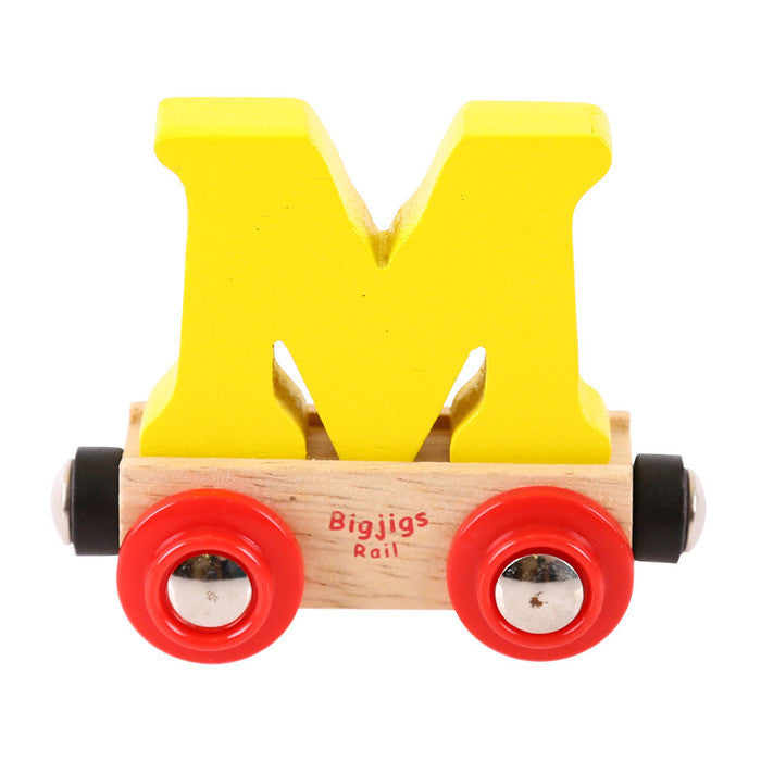 BigJigs BR113 - Rail Name Letter M (Colors Vary) - MrMuffin'sTrains