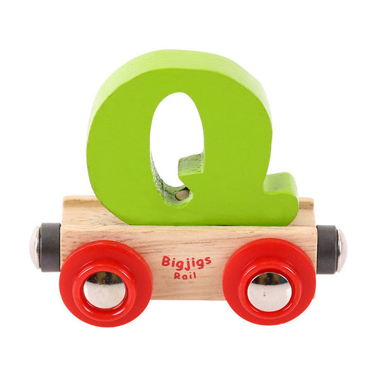 BigJigs BR117 - Rail Name Letter Q (Colors Vary) - MrMuffin'sTrains