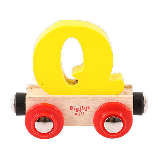 BigJigs BR117 - Rail Name Letter Q (Colors Vary) - MrMuffin'sTrains