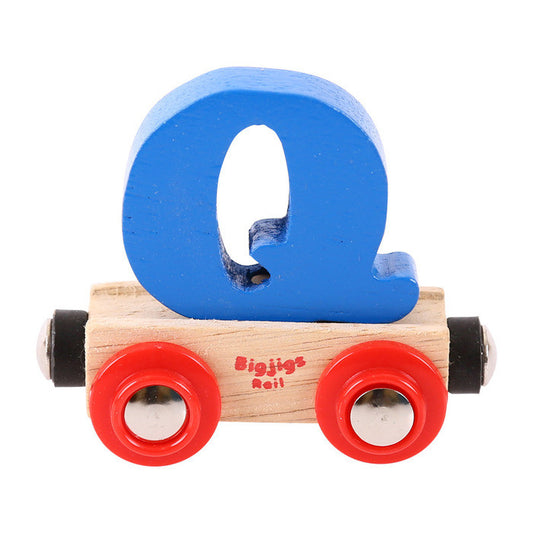 BigJigs BR117 - Rail Name Letter Q (Colors Vary) - MrMuffin'sTrains