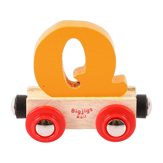 BigJigs BR117 - Rail Name Letter Q (Colors Vary) - MrMuffin'sTrains