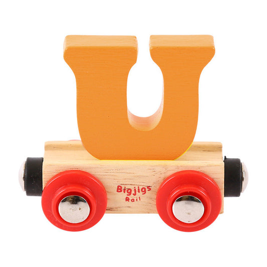 BigJigs BR121 - Rail Name Letter U (Colors Vary) - MrMuffin'sTrains