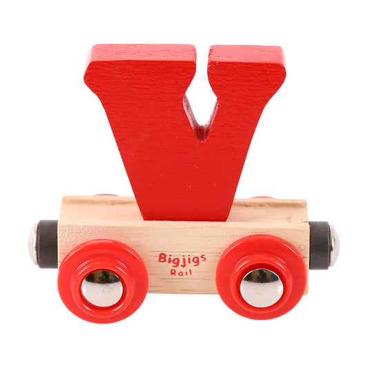 BigJigs BR122 - Rail Name Letter V (Colors Vary) - MrMuffin'sTrains