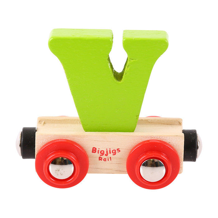 BigJigs BR122 - Rail Name Letter V (Colors Vary) - MrMuffin'sTrains