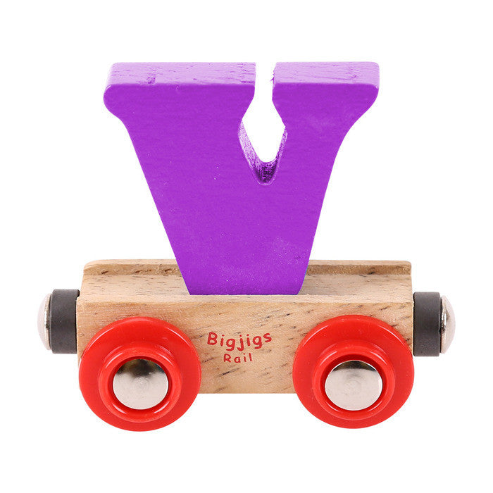 BigJigs BR122 - Rail Name Letter V (Colors Vary) - MrMuffin'sTrains