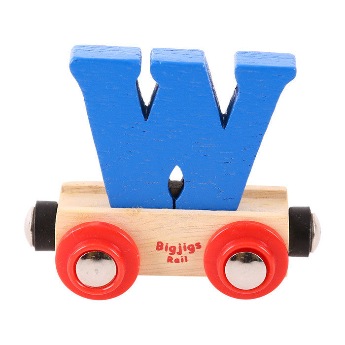 BigJigs BR123 - Rail Name Letter W (Colors Vary) - MrMuffin'sTrains