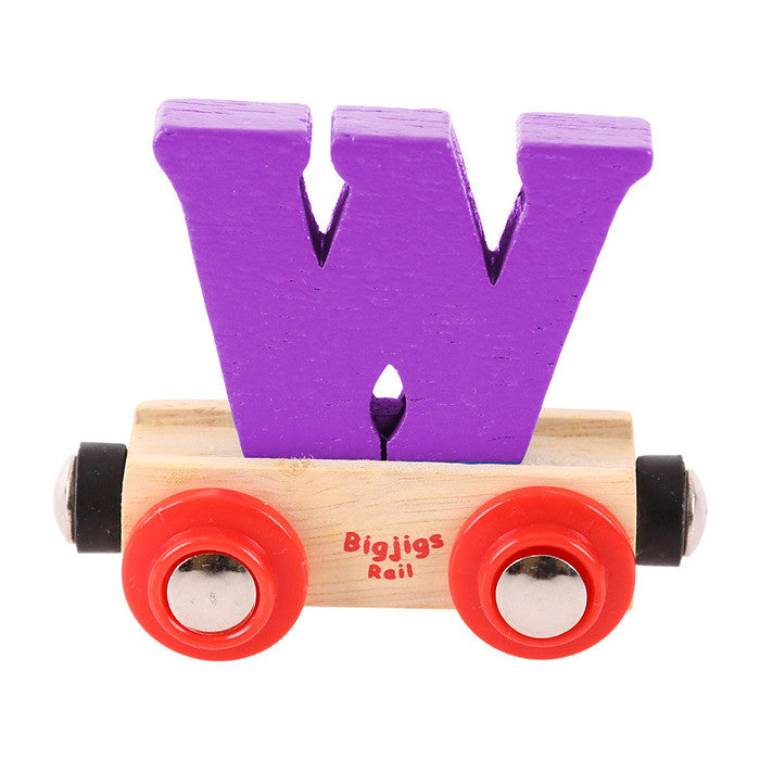 BigJigs BR123 - Rail Name Letter W (Colors Vary) - MrMuffin'sTrains