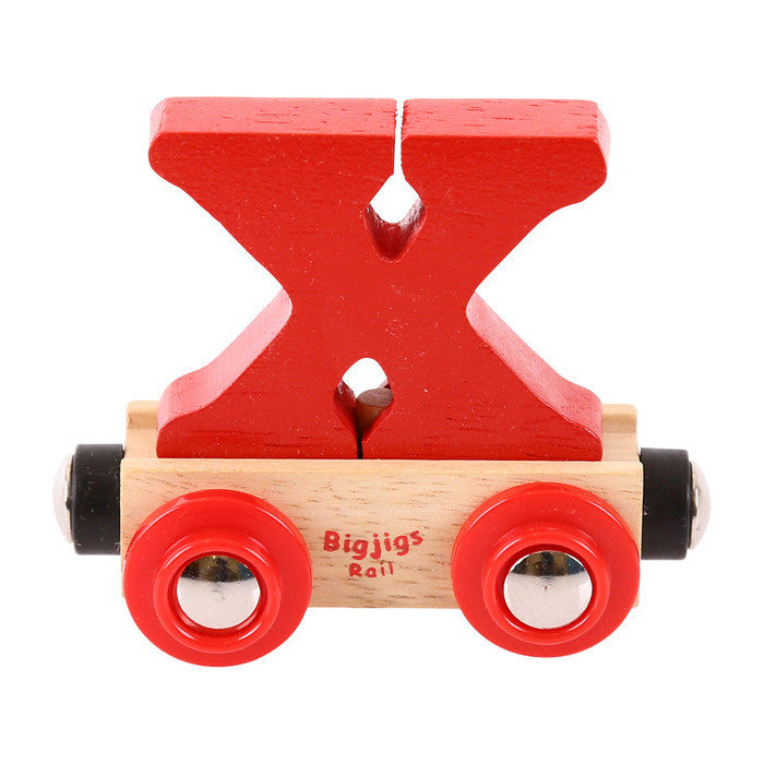 BigJigs BR124 - Rail Name Letter X (Colors Vary) - MrMuffin'sTrains