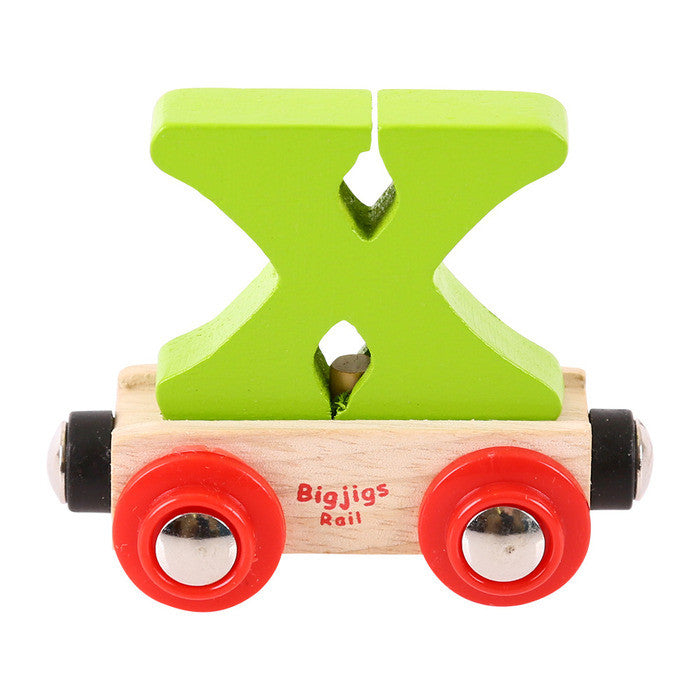 BigJigs BR124 - Rail Name Letter X (Colors Vary) - MrMuffin'sTrains