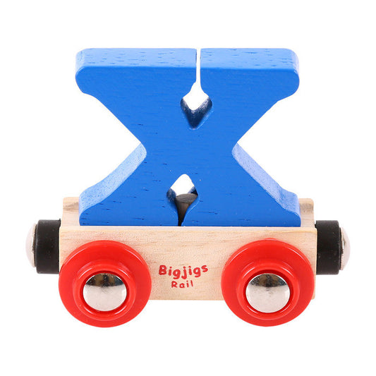 BigJigs BR124 - Rail Name Letter X (Colors Vary) - MrMuffin'sTrains