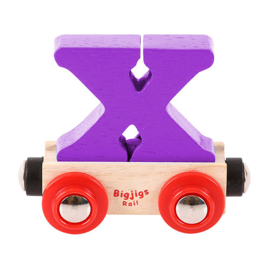 BigJigs BR124 - Rail Name Letter X (Colors Vary) - MrMuffin'sTrains