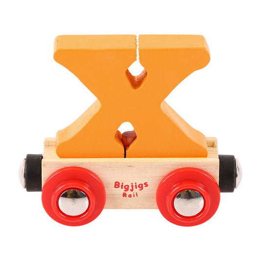 BigJigs BR124 - Rail Name Letter X (Colors Vary) - MrMuffin'sTrains