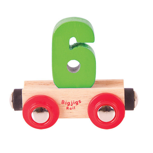 BigJigs BR136 - Rail Name No.6 (Colors Vary) - MrMuffin'sTrains