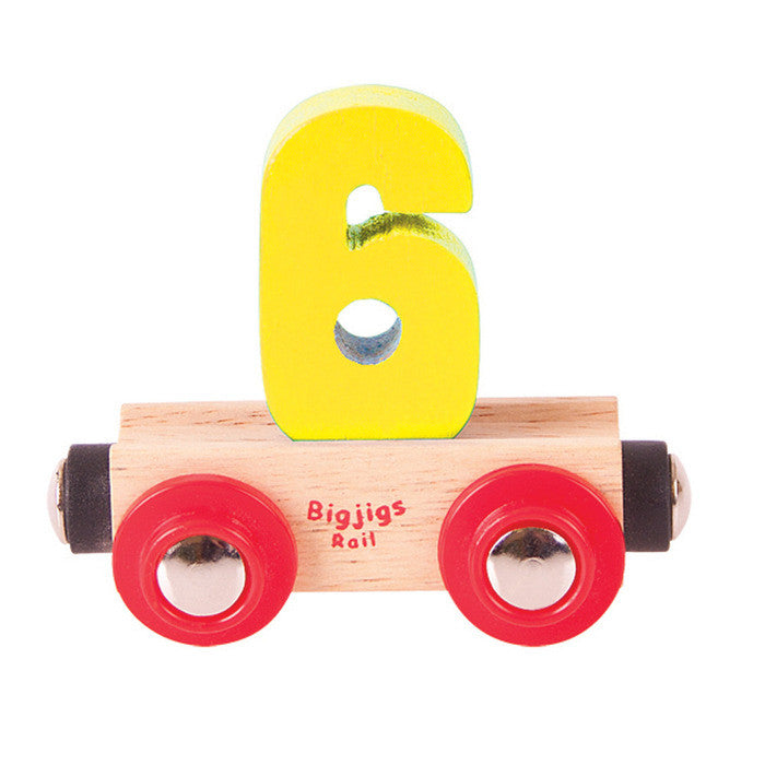 BigJigs BR136 - Rail Name No.6 (Colors Vary) - MrMuffin'sTrains