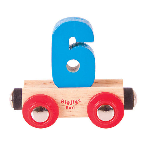 BigJigs BR136 - Rail Name No.6 (Colors Vary) - MrMuffin'sTrains