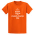 T-Shirt - "Keep Calm and Choo-Choo On" Youth (Orange Tie-Dye)
