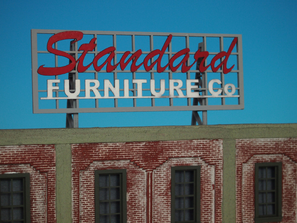 Korber Models #D0022 - O Scale - Roof Top Sign "Standard Furniture" Kit