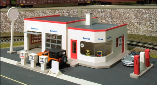 Atlas O 66912 - Service Station Kit "Wilson's Gas & Go" - MrMuffin'sTrains