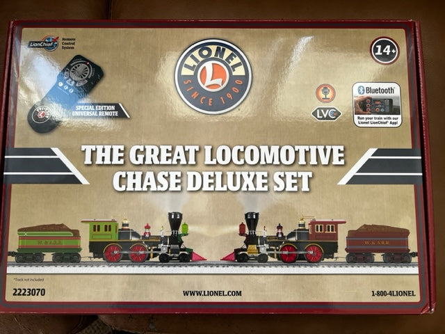 Lionel 2223070 - LionChief 4-4-0 Steam Locomotive "Great Locomotive Chase" Deluxe w/ Bluetooth 5.0